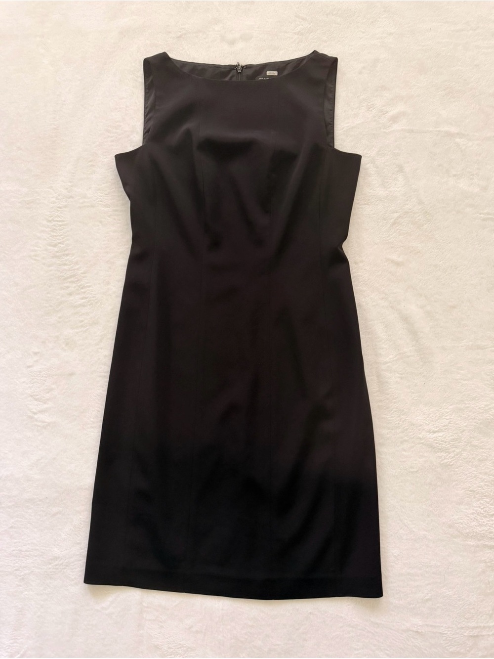 Ann Taylor,  Black Sleeveless Sheath Mini Dress - S - Picture 3 of 9